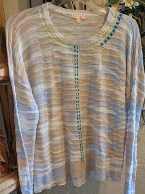 LISA TODD, Flashback Sweater In Multi, Size Medium